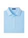 Men's Peter Millar Blue Frost Soul Performance Mesh Polo - Kelly Hard Collar  Blue Frost || product?.name || ''