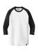 New Era Men's Black / White Heritage Blend 3/4-Sleeve Baseball Raglan T-Shirt  Black / White || product?.name || ''