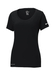 Nike Women's Black Dri-FIT Scoop Neck T-Shirt  Black || product?.name || ''
