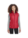Ladies red puffer vest sales
