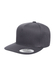 Dark Grey Yupoong 5-Panel Cotton Twill Snapback Hat   Dark Grey || product?.name || ''