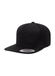 Yupoong 5-Panel Structured Flat Visor Classic Snapback Hat Black   Black || product?.name || ''
